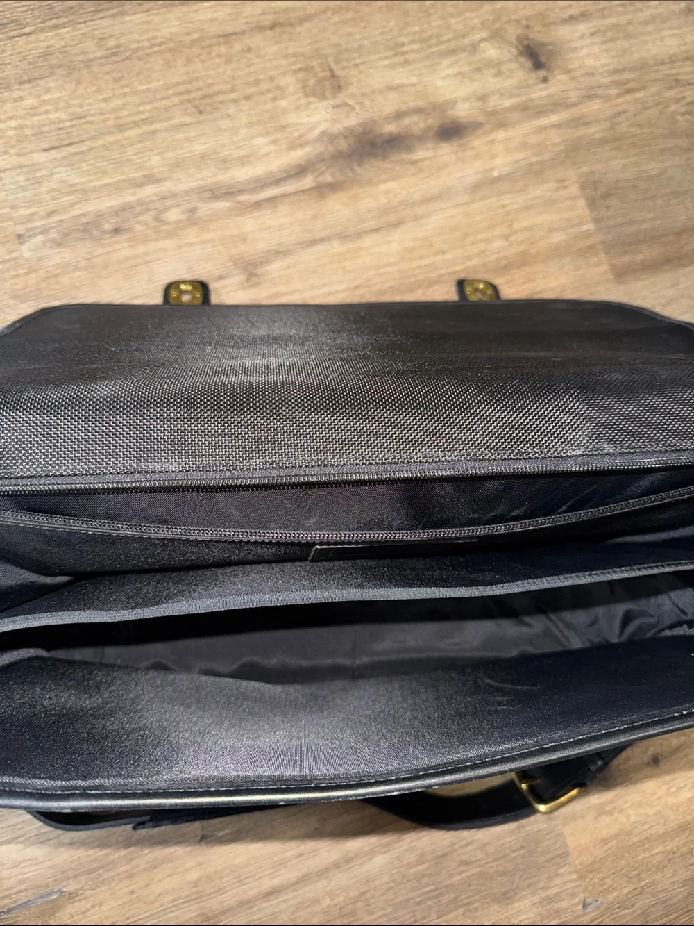 Vintage Coach 0548 Black Leather Business Briefcase Laptop Messenger bag Y2K